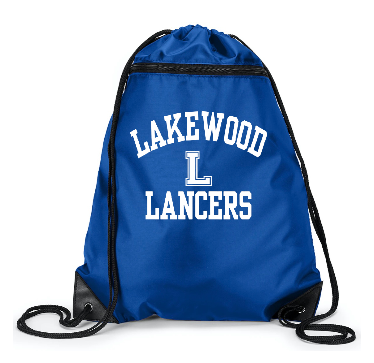 Lakewood Lancers Drawstring Bag with Zipper Pocket - LMS baseball