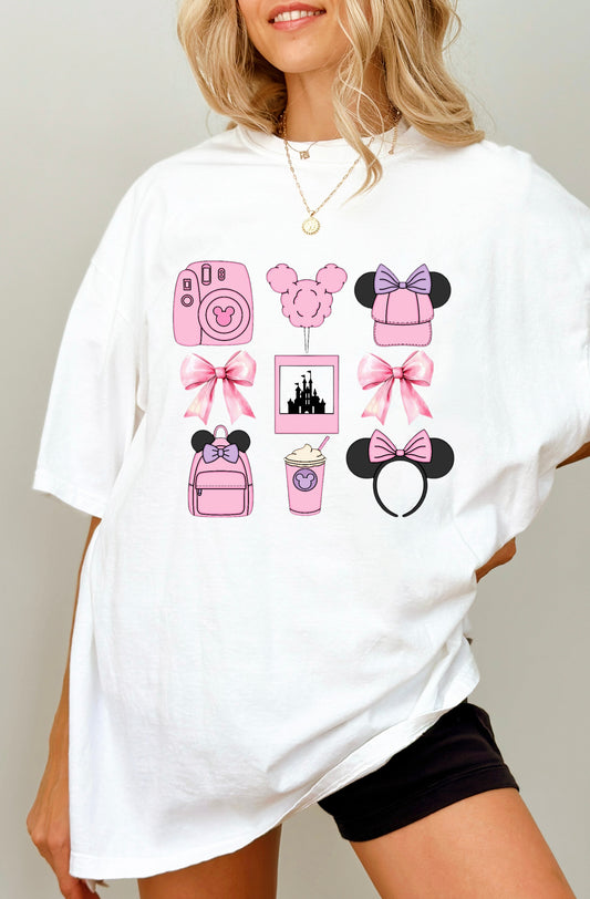 Comfort Colors Coquette Castle Everything Pink Ears short sleeve tee Parks Collection