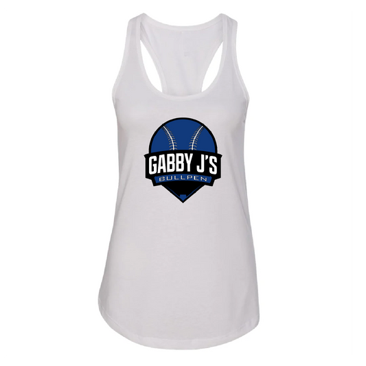 Gabby J’s Bullpen Color Logo Racerback Tank