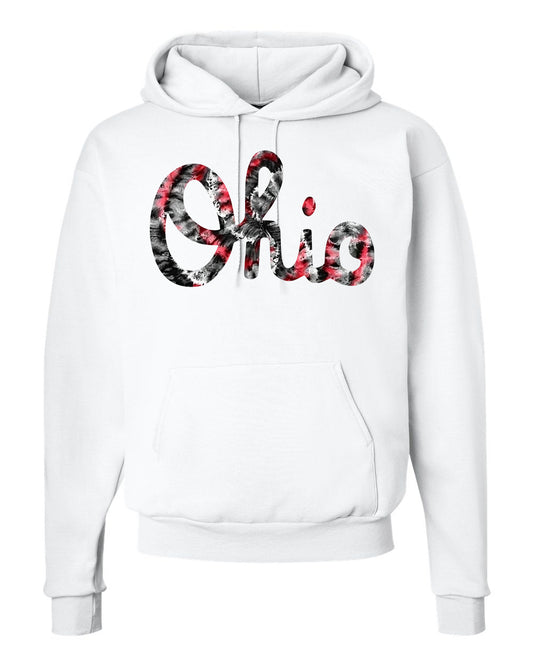 Script Ohio Tie Dye Print 2 Hoodie