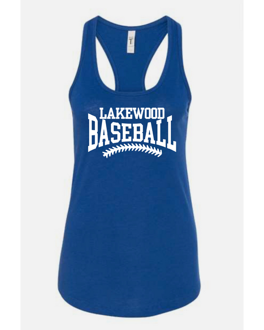 Lakewood Baseball Laces Racerback Tank - LMS baseball