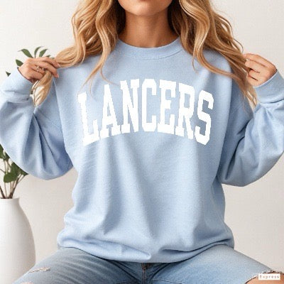 Block Lancers Lakewood Light Blue Crewneck Sweatshirt