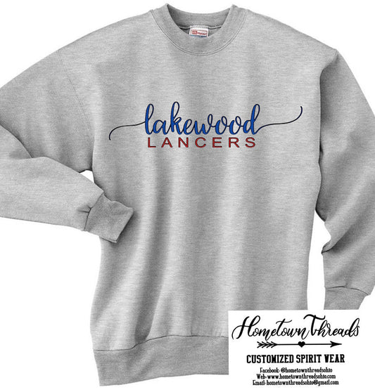 Lakewood Lancers Lakewood Tail Crewneck Sweatshirt - JIS