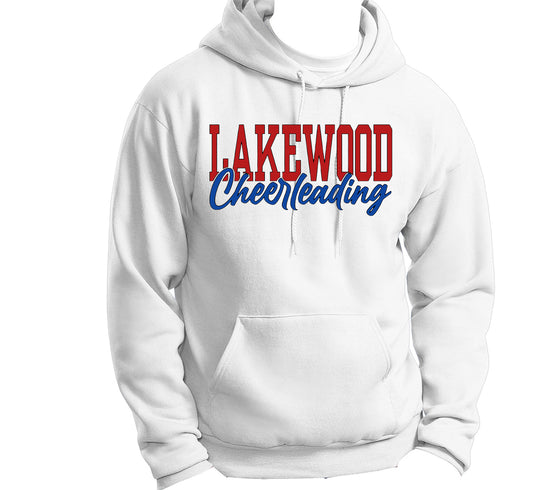 Block Lakewood Cursive Cheerleading Hoodie - LHS Cheer Sale