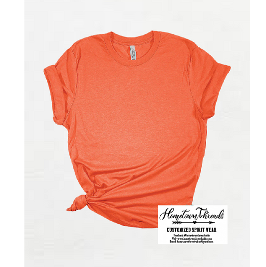 Block Bulldogs Paw Print Bella Canvas Short Sleeve Tee