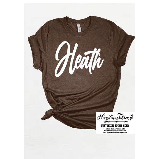 Cursive Heath Bella Canvas Short Sleeve Tee - HSS