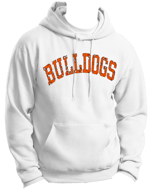 Distressed Block Bulldogs Hoodie - HSS