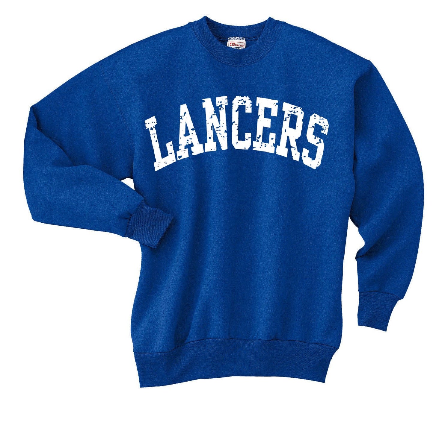Lakewood Lancers 
Distressed Block Lancers Crewneck Sweatshirt