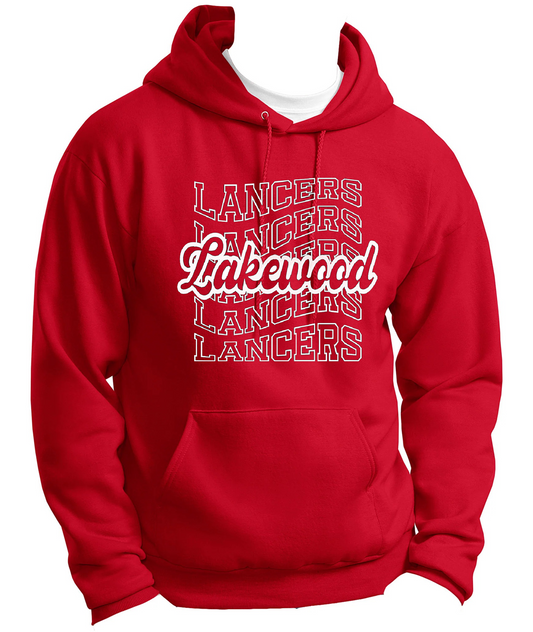 Wave Lancers Cursive Lakewood Hoodie