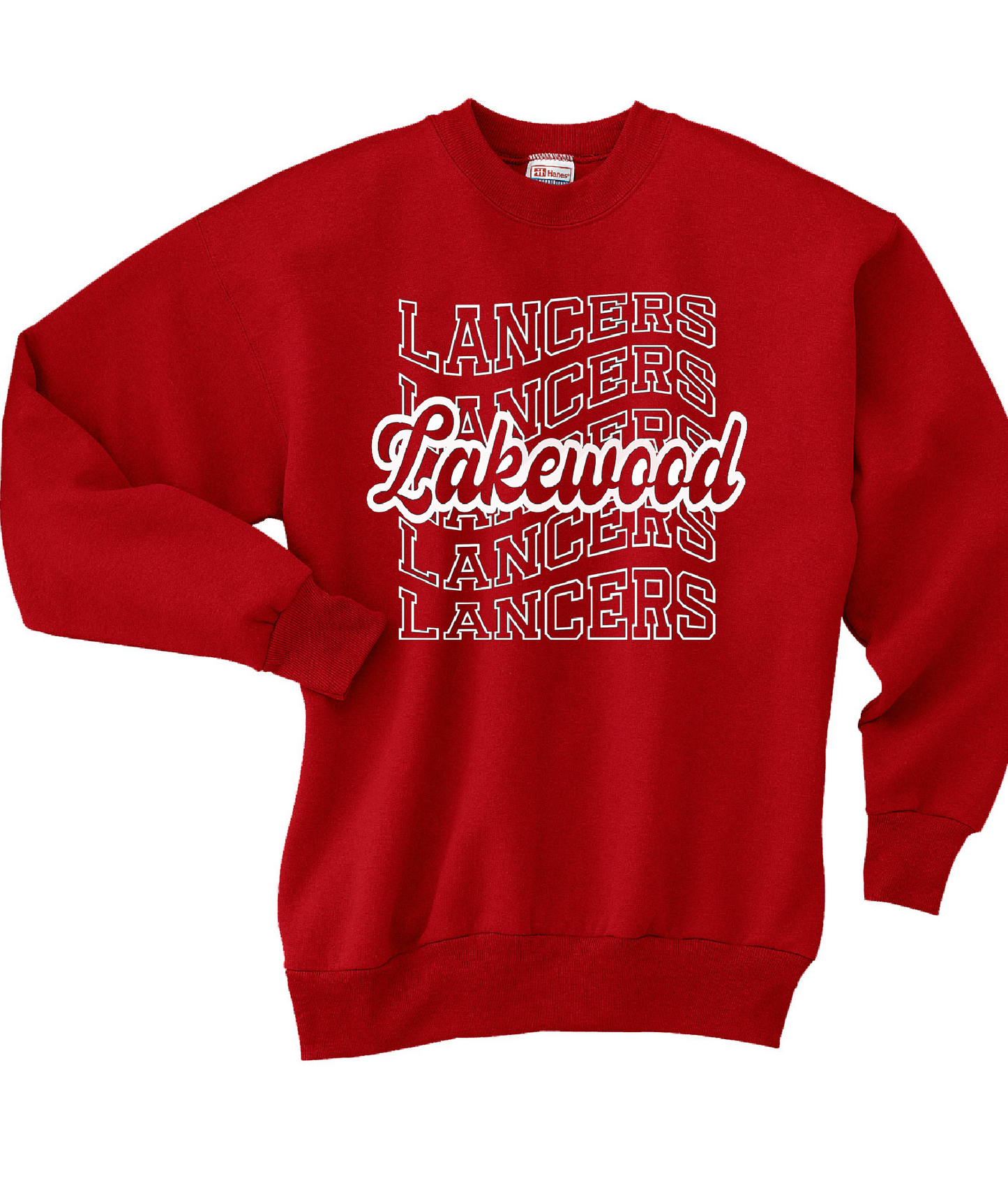 Wave Lancers Cursive Lakewood Crewneck Sweatshirt