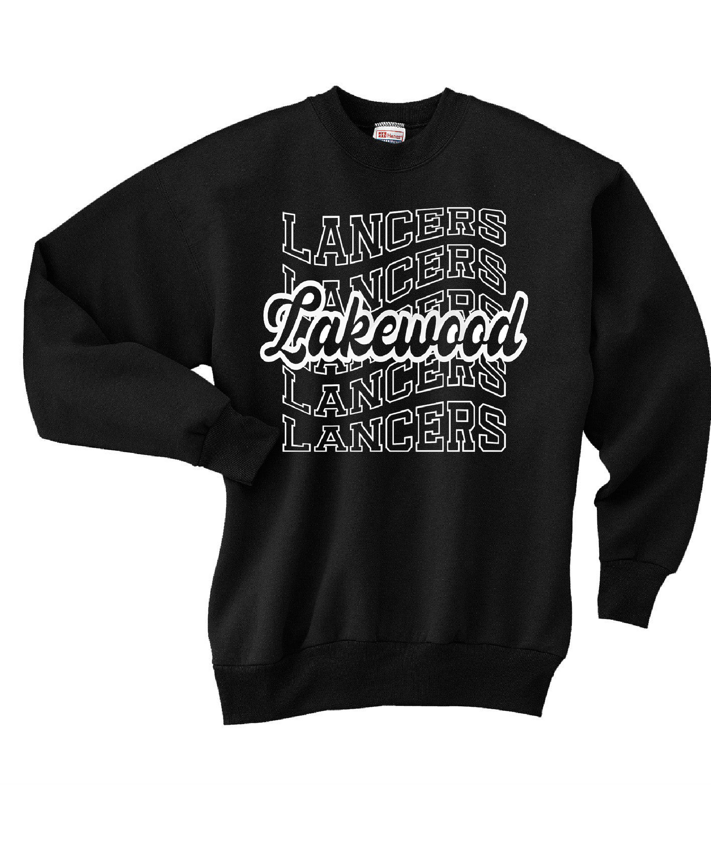 Wave Lancers Cursive Lakewood Crewneck Sweatshirt