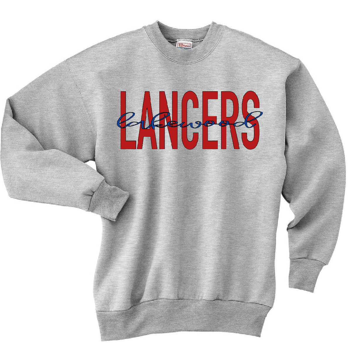 Block Lancers Cursive Lakewood Crewneck Sweatshirt