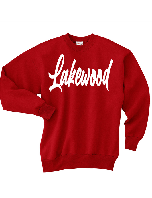 Lakewood Lancers Cursive Lakewood Crewneck Sweatshirt