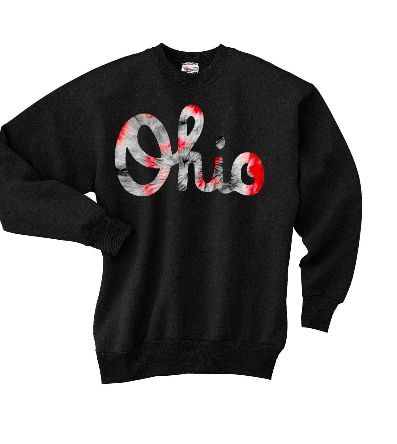 Script Ohio Tie Dye Print 1 Crewneck Sweatshirt