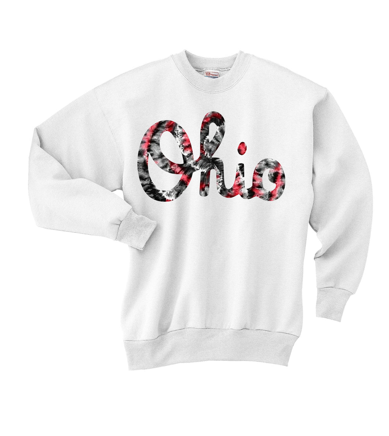 Script Ohio Tie Dye Print 2 Crewneck Sweatshirt