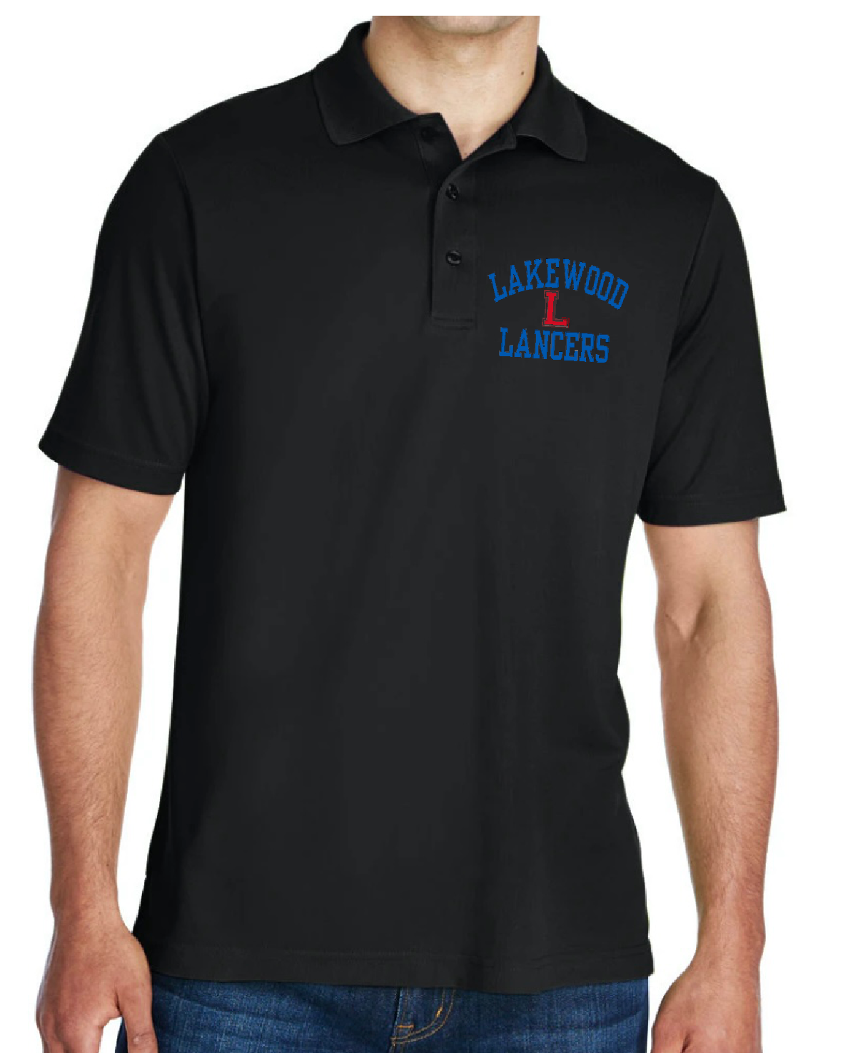 Lakewood Lancers Mens Pique Polo Shirt