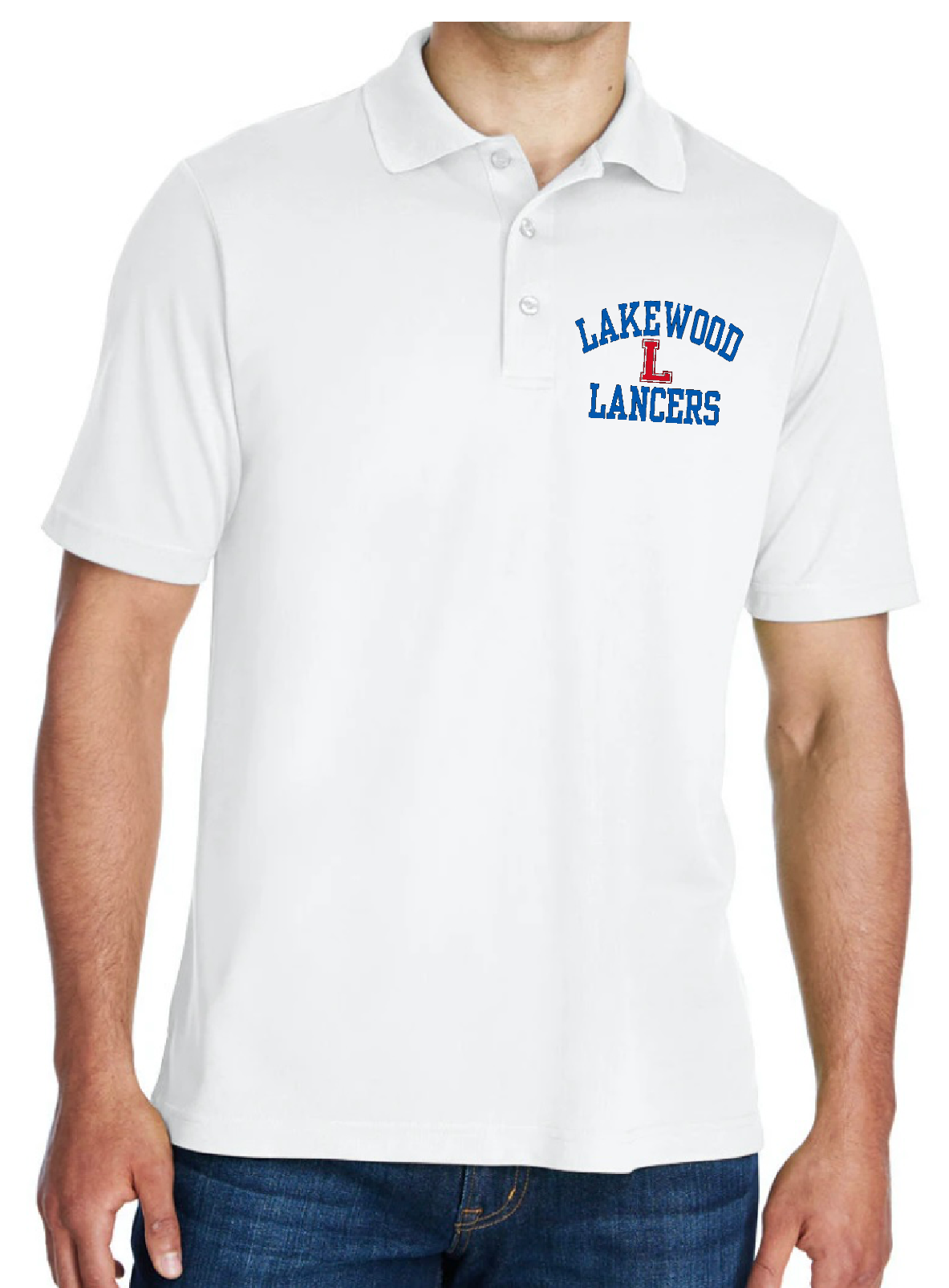 Lakewood Lancers Mens Pique Polo Shirt