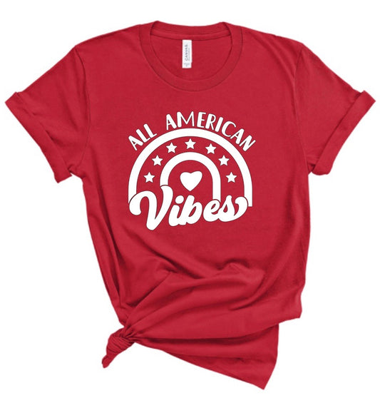 All American Vibes July 4 Bella Canvas T-shirt