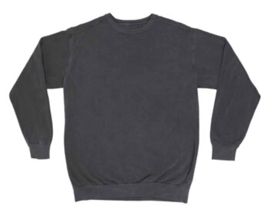 Block Outline Bulldogs Crewneck Premium Comfort Colors Sweatshirt - HSS