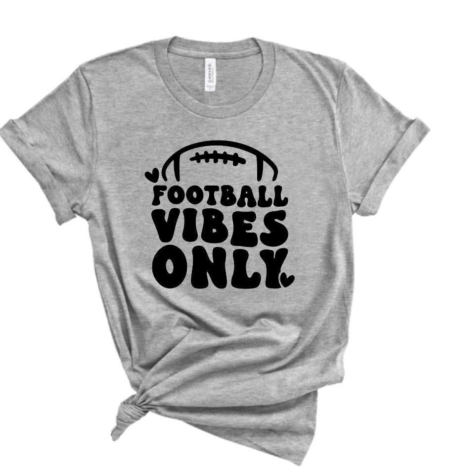 Football Vibes Only Bella Canvas T-shirt