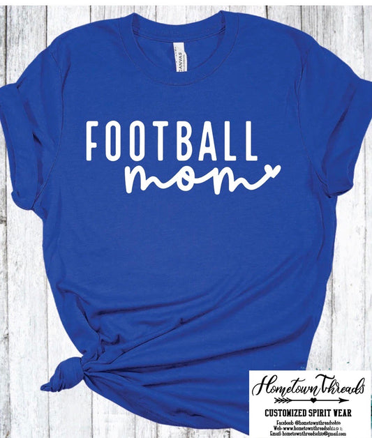 Script Football Mom Football Bella Canvas T-shirt