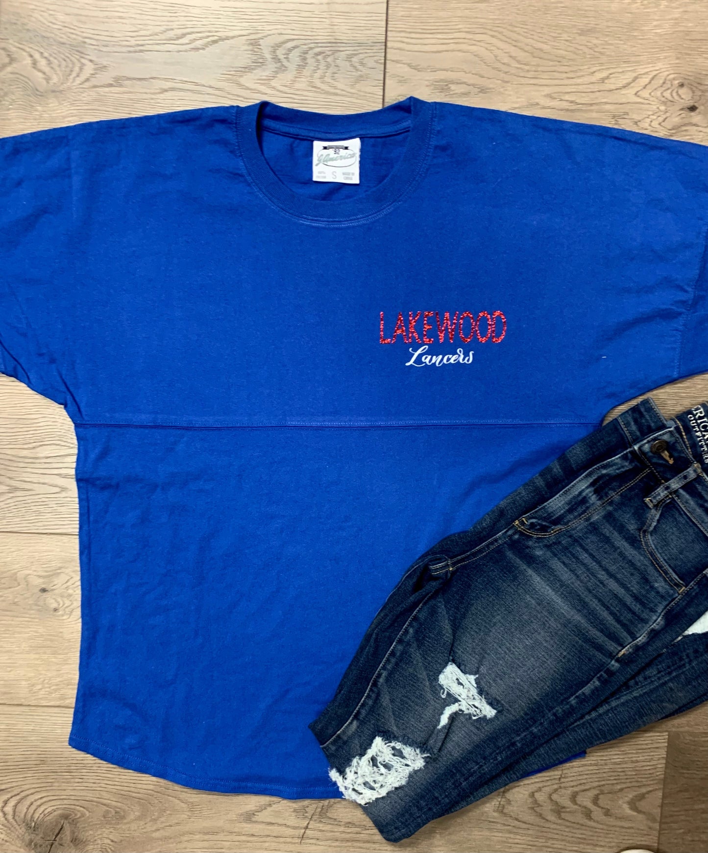 Adult Lakewood Lancers Oversized Long-Sleeve Game Day Jersey - JIS