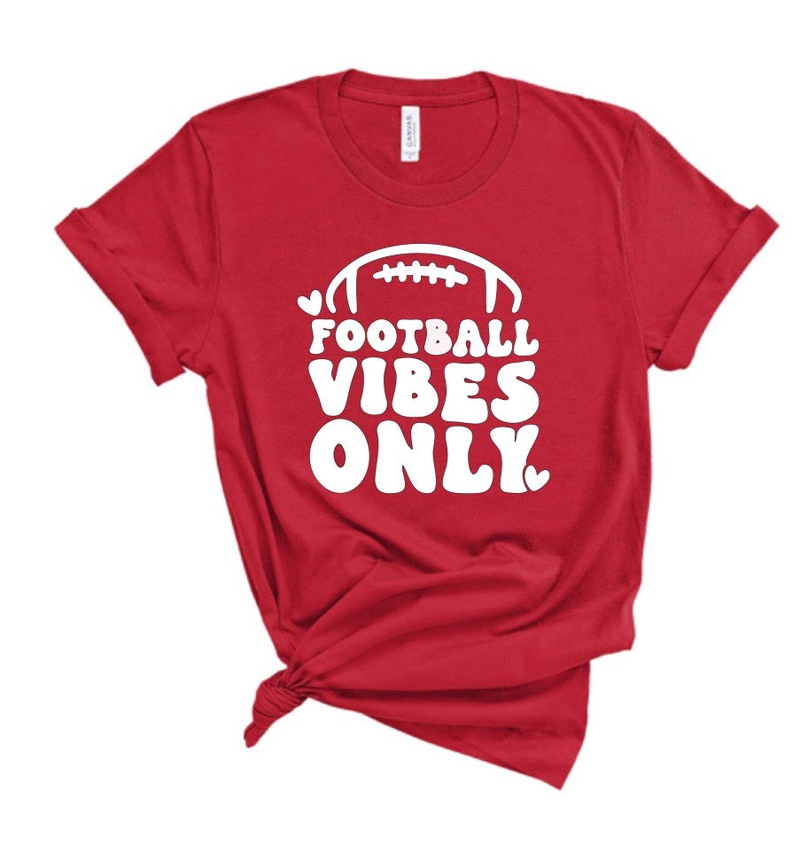 Football Vibes Only Bella Canvas T-shirt