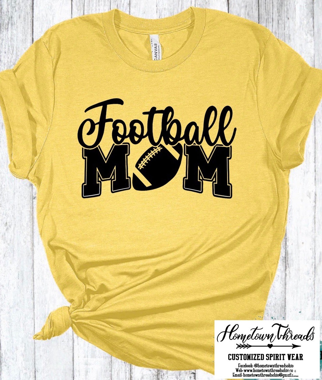 Football Mom Bella Canvas T-shirt