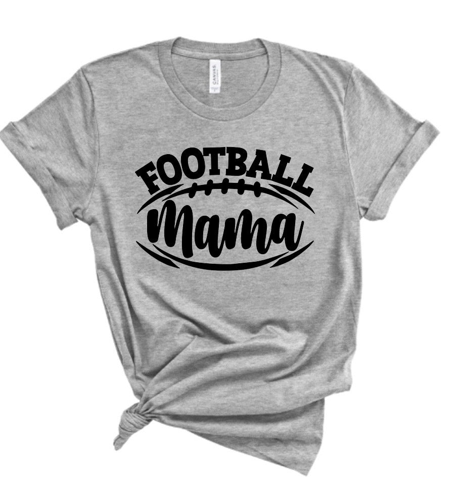 Football Mama Football Bella Canvas T-shirt