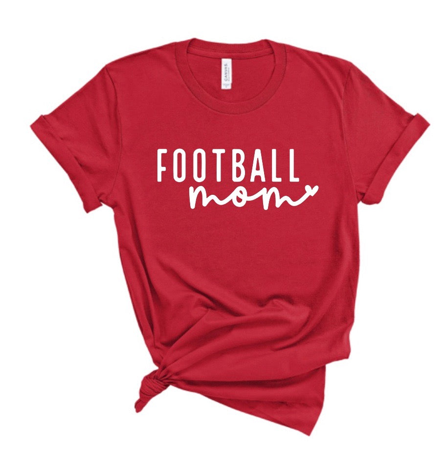 Script Football Mom Football Bella Canvas T-shirt