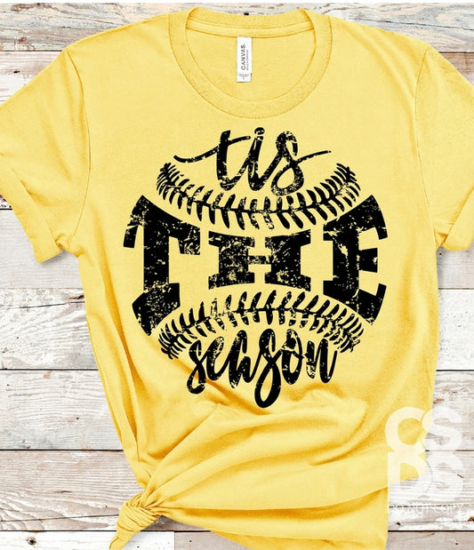 Tis the Season Baseball Bella Canvas T-shirt