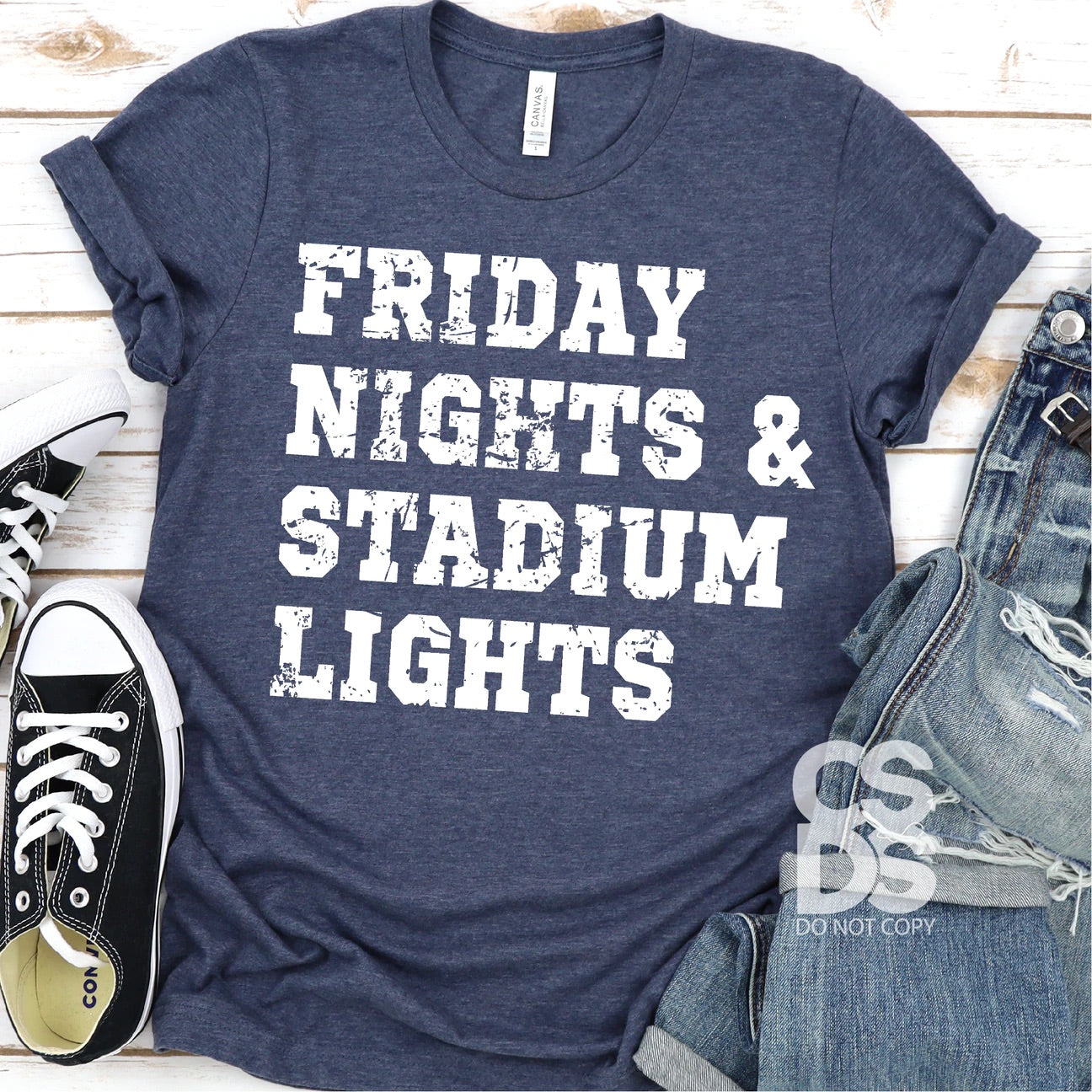 Friday Nights & Stadium Lights Bella Canvas T-shirt