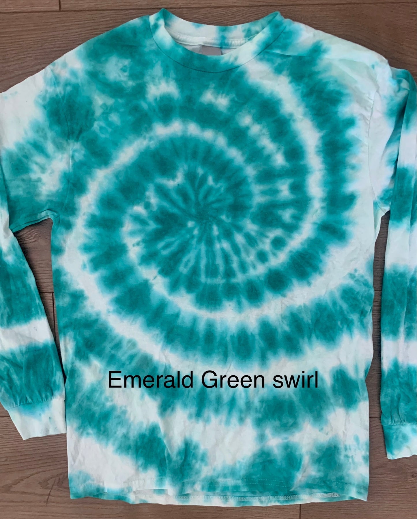 Hand-dyed Adult You Are Enough Lotus Front/Back Long-Sleeve T-shirt - CHOOSE TIE DYE COLORS