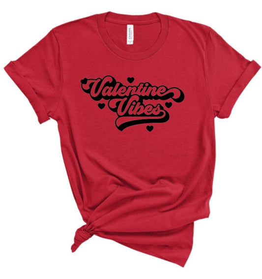 Valentine Vibes Valentine’s Day Bella Canvas T-shirt
