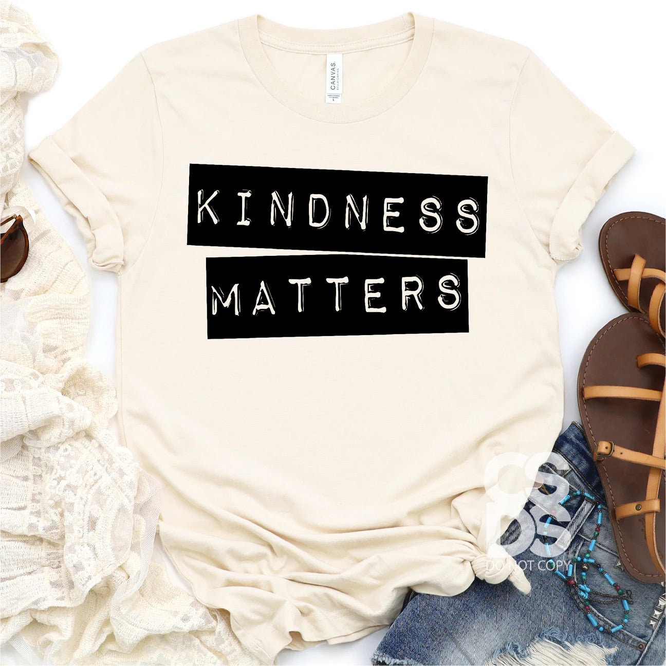 Kindness Matters Label Bella Canvas T-shirt