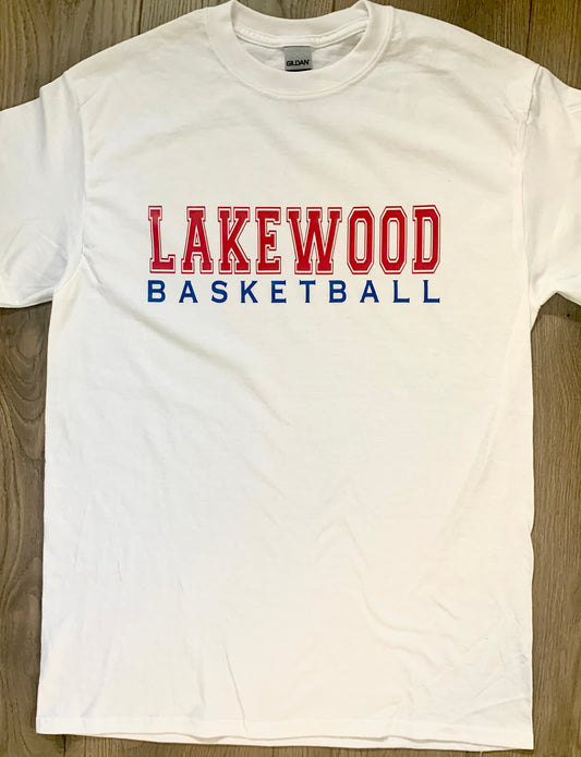 Adult Lakewood Lancers Block Lakewood Lancers or Sport Solid Short Sleeve Tee