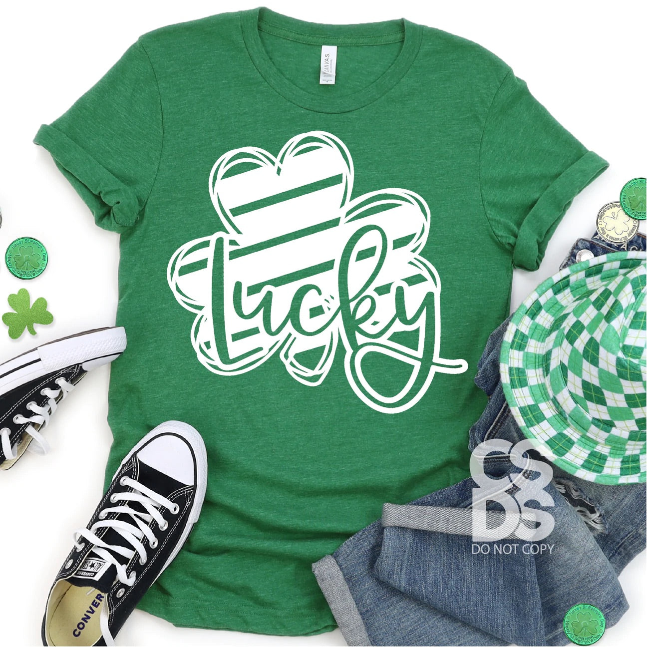 Clover Lucky St. Patrick’s Day Bella Canvas T-shirt