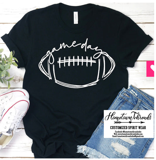 Game Day Football Bella Canvas T-shirt