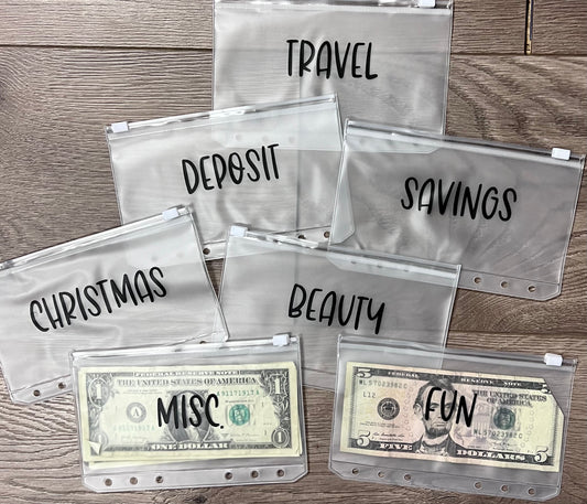 Customized Cash Stuffing Vinyl Envelopes