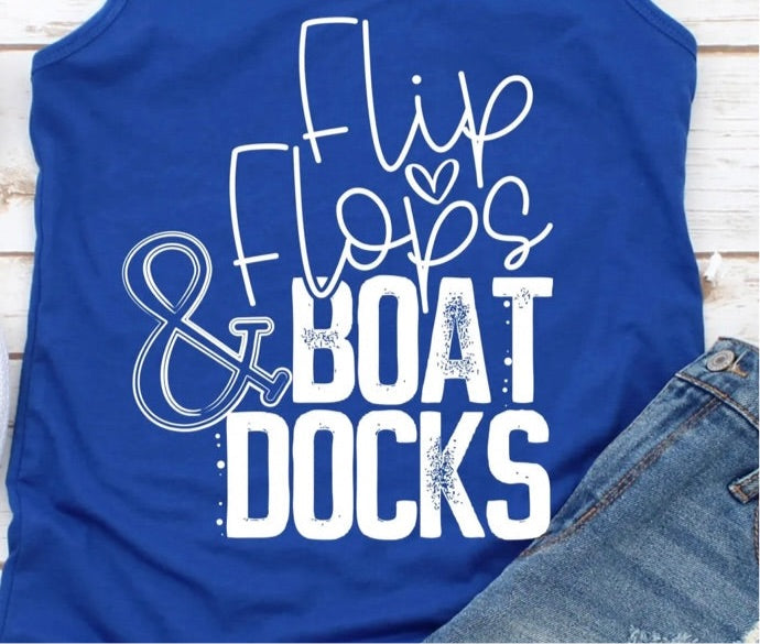 Flip Flops & Boat Docks Bella Canvas T-shirt