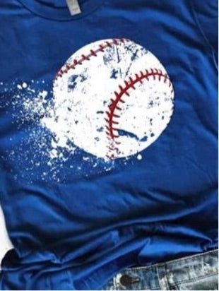 Distressed Baseball Racerback Bella Canvas Tank