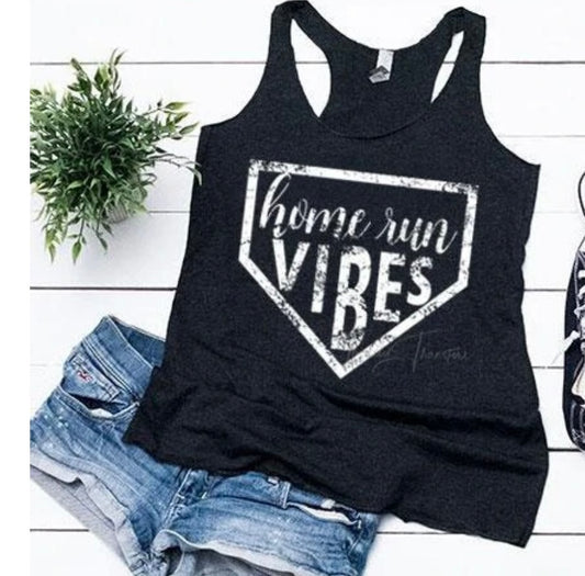 Home Run Vibes Racerback Bella Canvas Tank