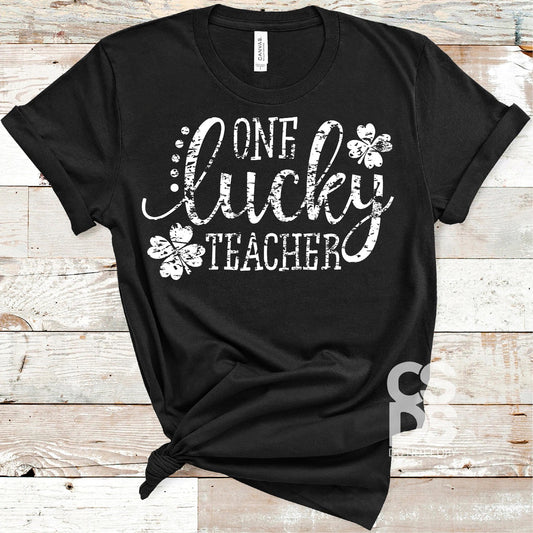 One Lucky Teacher St. Patrick’s Day Bella Canvas T-shirt