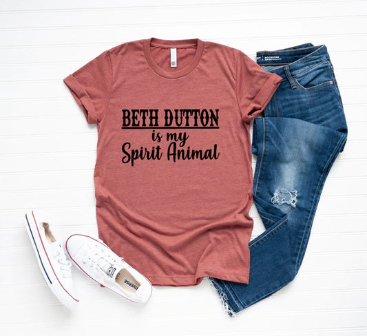 Beth Dutton Spirit Animal Bella Canvas T-shirt