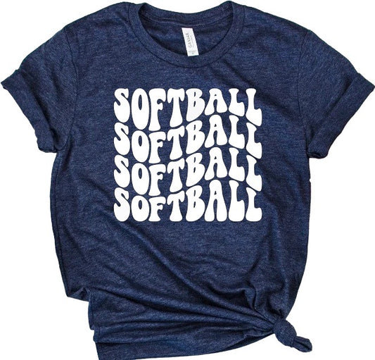 Curve Retro Softball Bella Canvas T-shirt