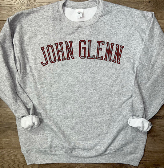 Adult John Glenn Muskies Arched John Glenn Crewneck Sweatshirt