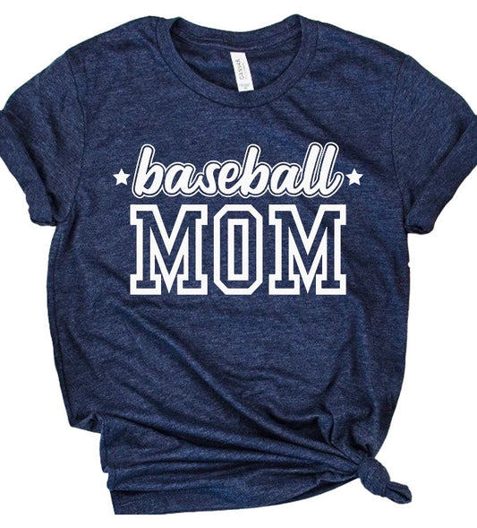 Baseball Mom Outline Bella Canvas T-shirt