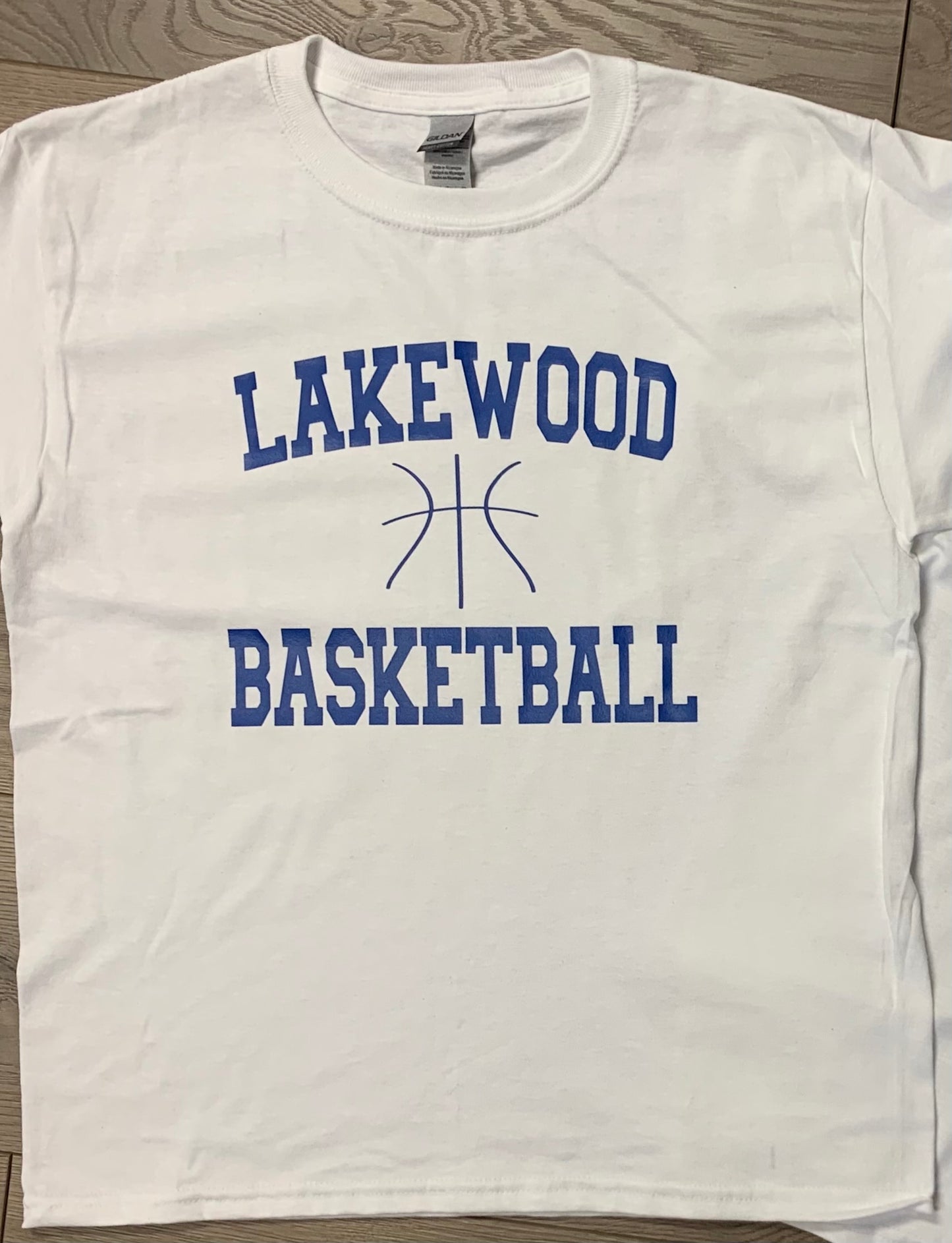 Adult Lakewood Lancers Basketball Solid Short-Sleeve Tee
