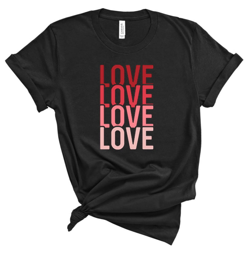 LOVE x4 Valentine’s Day Bella Canvas T-shirt