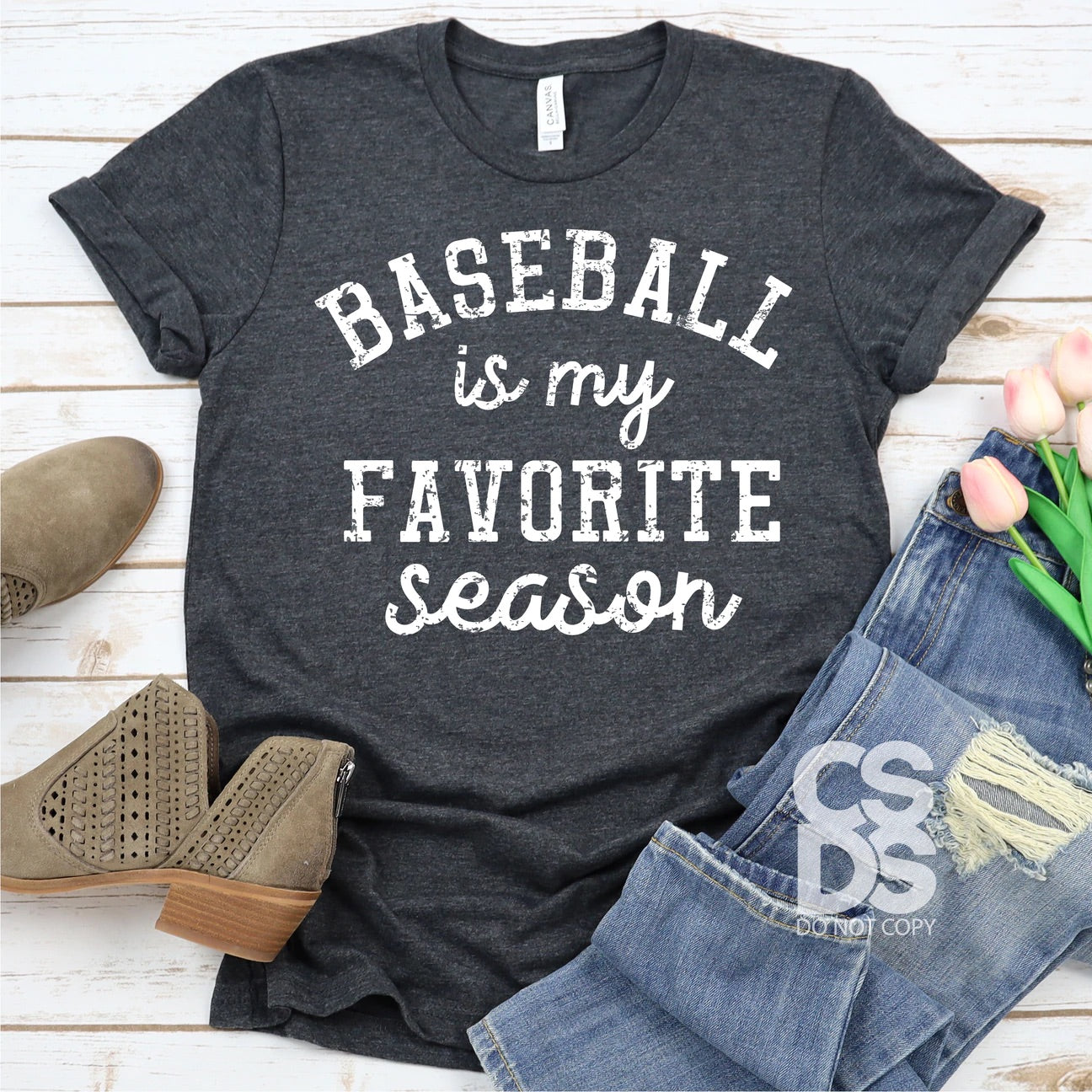 Baseball is My Favorite Season Bella Canvas T-shirt
